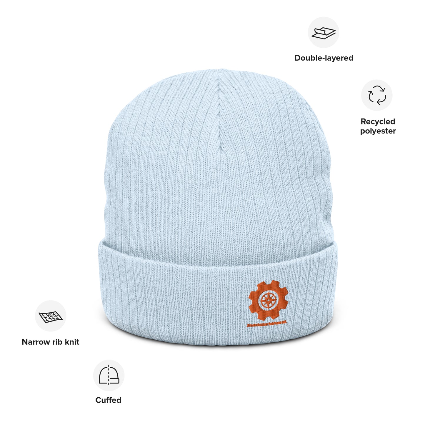 Ribbed knit beanie